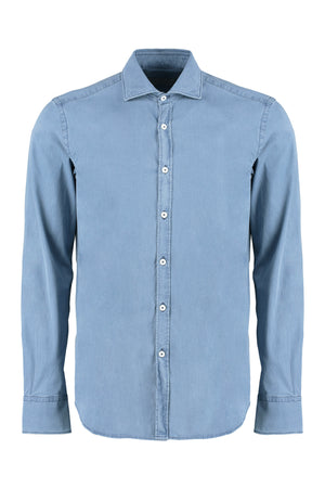 Stretch cotton shirt-0